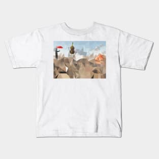 Abstract desert scene Kids T-Shirt